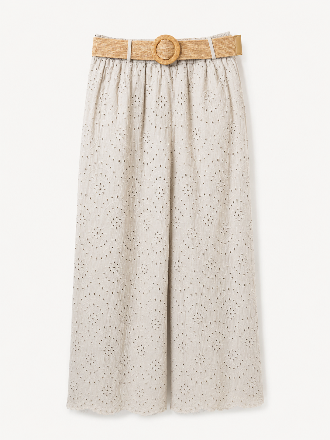 Hose mit Lochstickerei