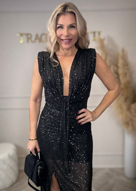 Pailletten Partykleid