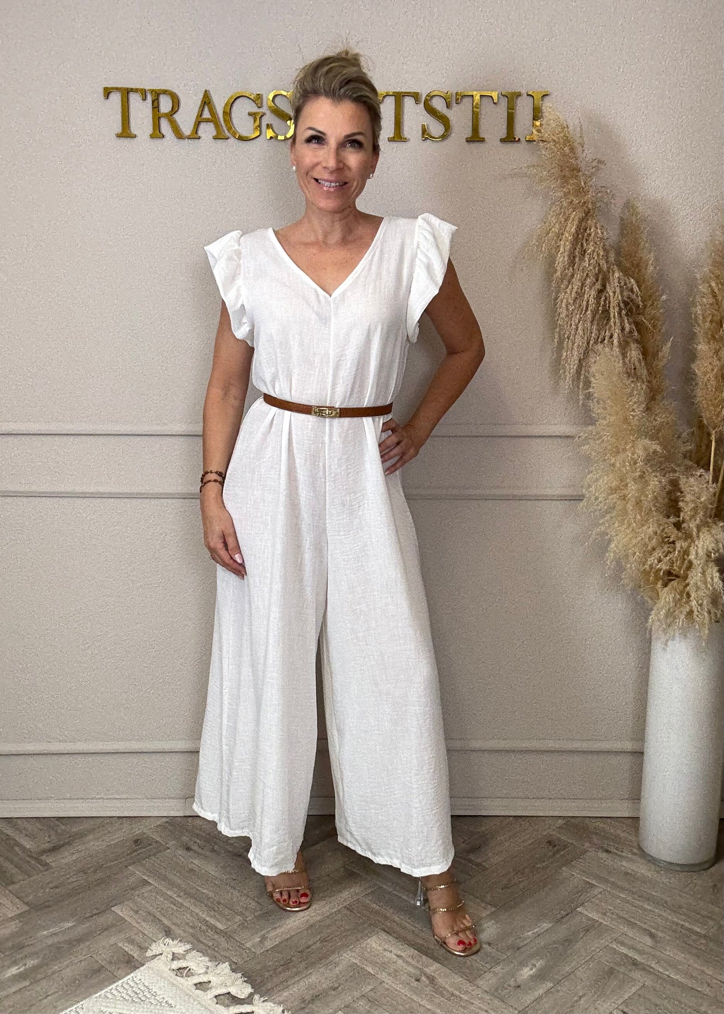 Jumpsuit mit Volants