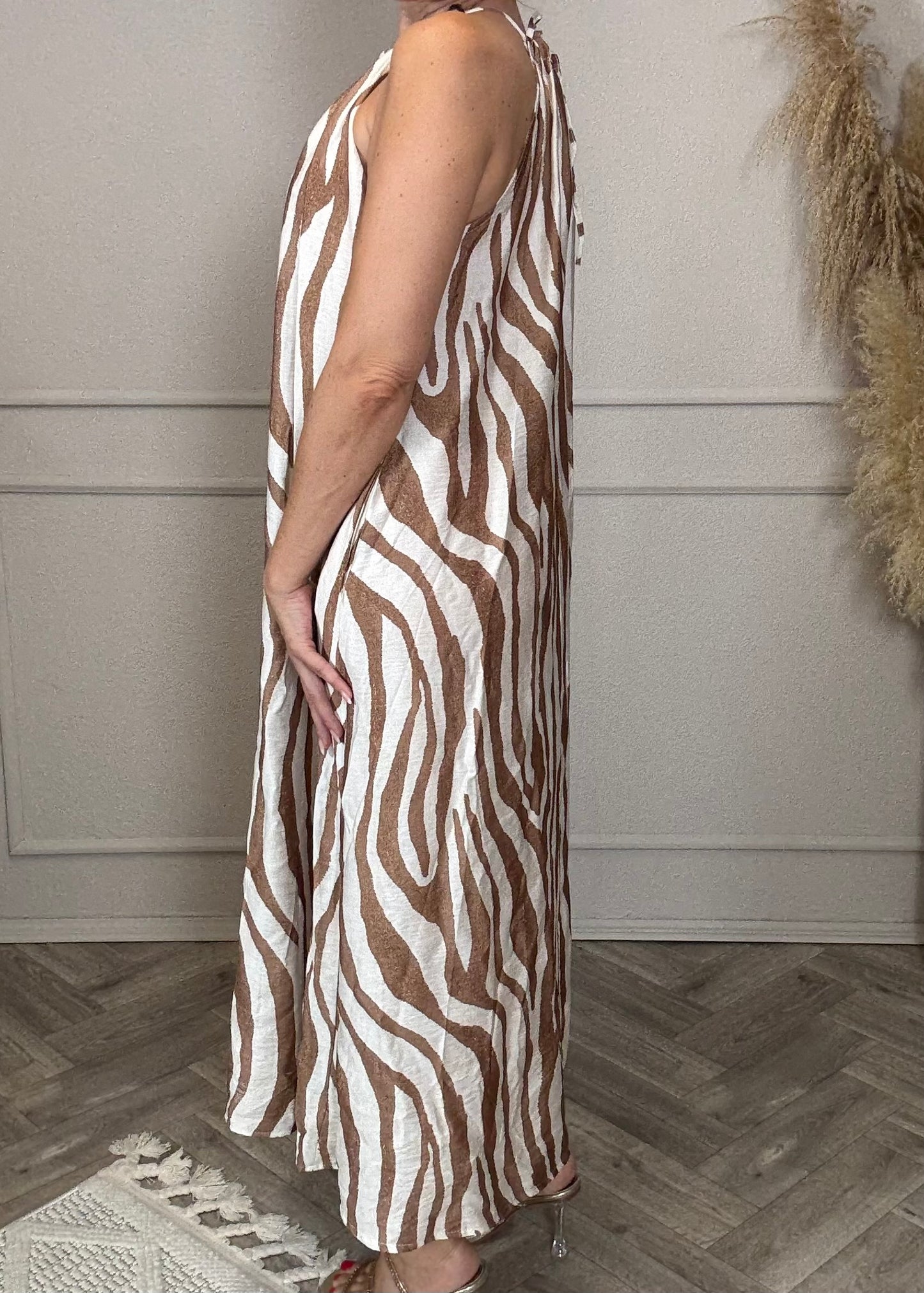 Maxikleid Animalprint