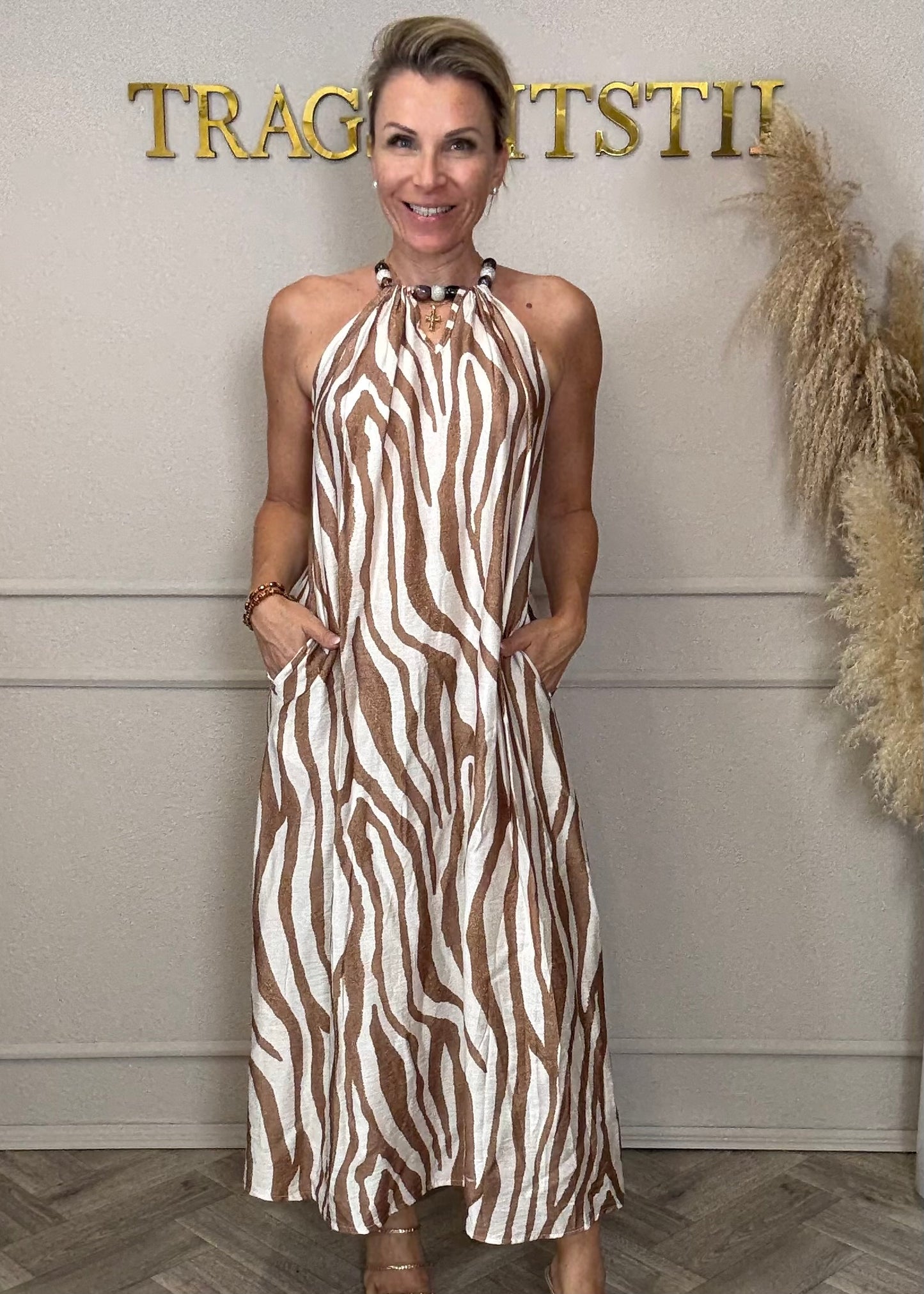 Maxikleid Animalprint