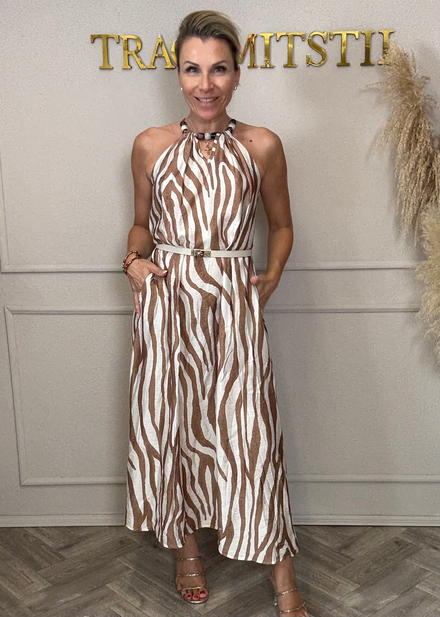 Maxikleid Animalprint