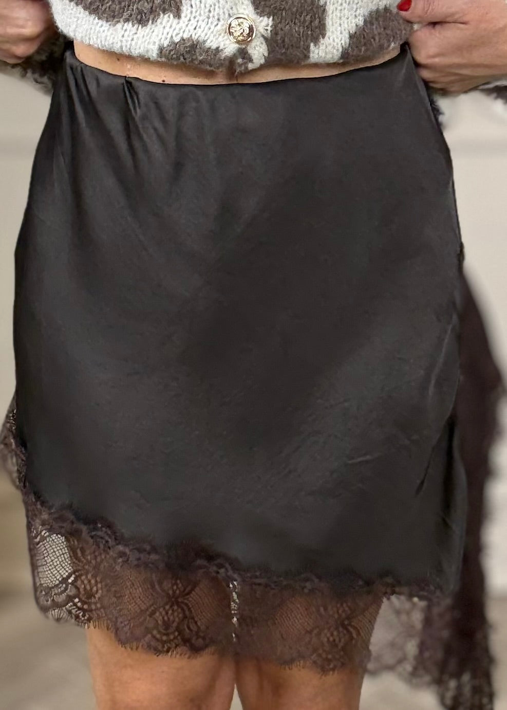 Unterrock mit Spitze „HOT CHOCOLATE“