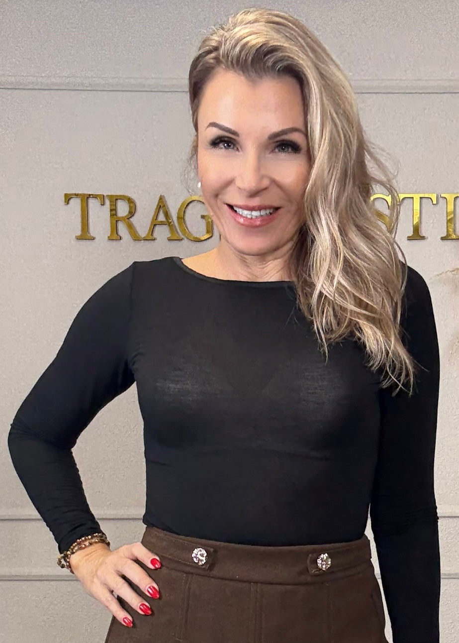 Basicshirt mit Kachmiranteil in 3 Farben