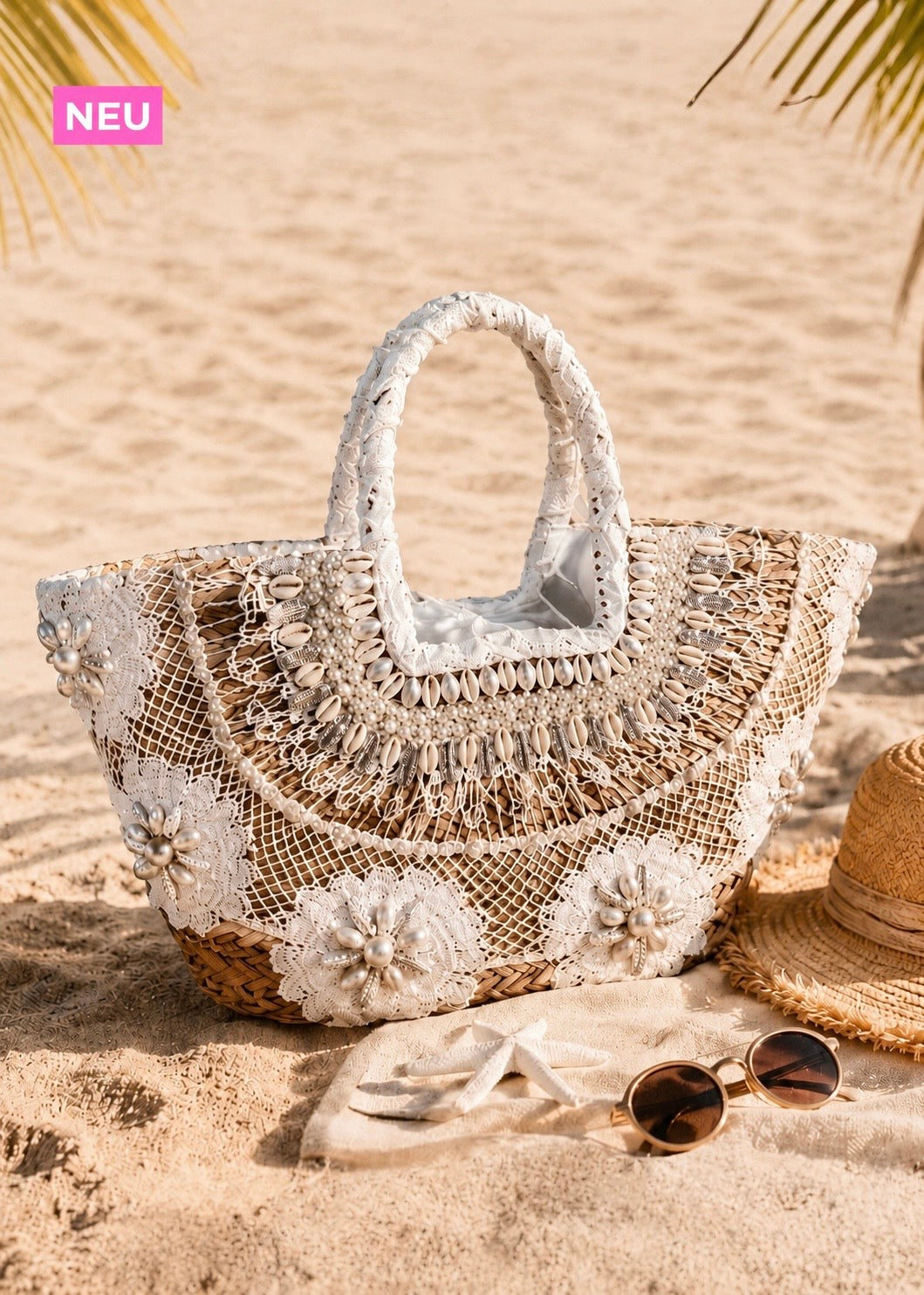 Boho Korbtasche