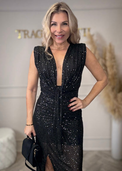 Pailletten Partykleid