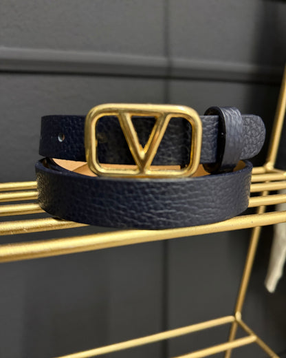 V Gürtel Echtleder viele Farben