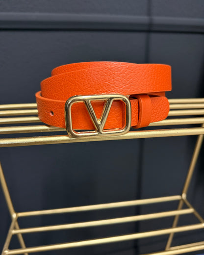 V Gürtel Echtleder viele Farben