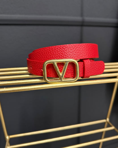 V Gürtel Echtleder viele Farben