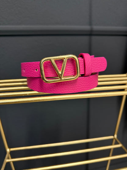 V Gürtel Echtleder viele Farben