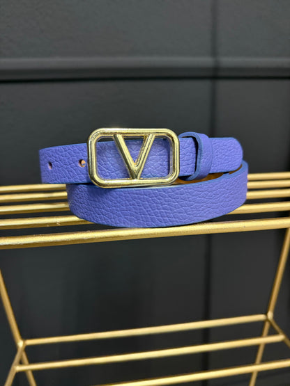 V Gürtel Echtleder viele Farben