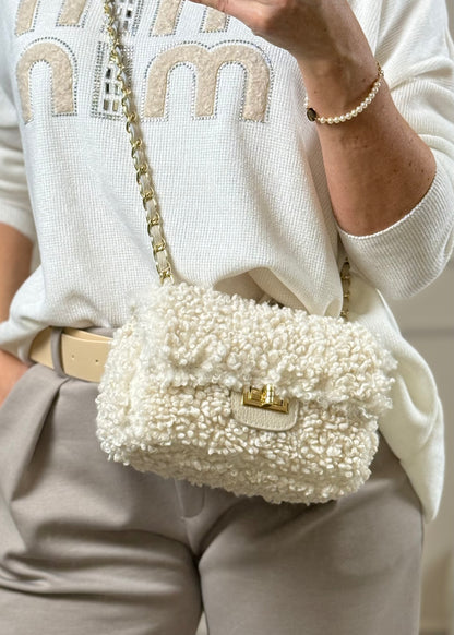 Tasche mit Teddyfell