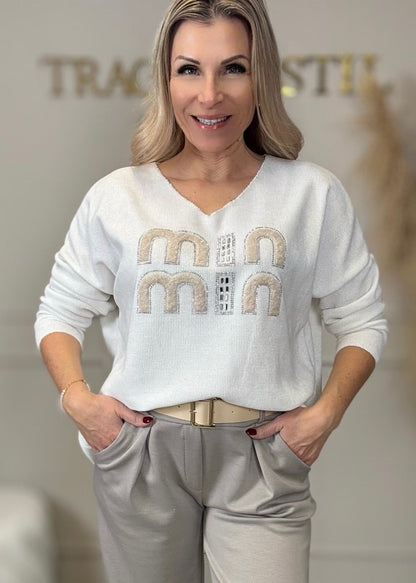 Langarmshirt mit Glitzer