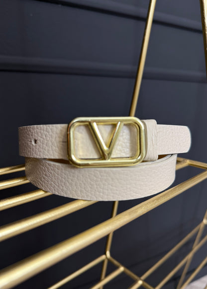 V Gürtel Echtleder viele Farben