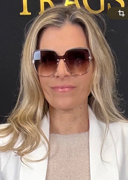 Sonnenbrille mit Farbverlauf gold