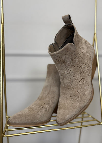 Cowboy Stiefelette beige