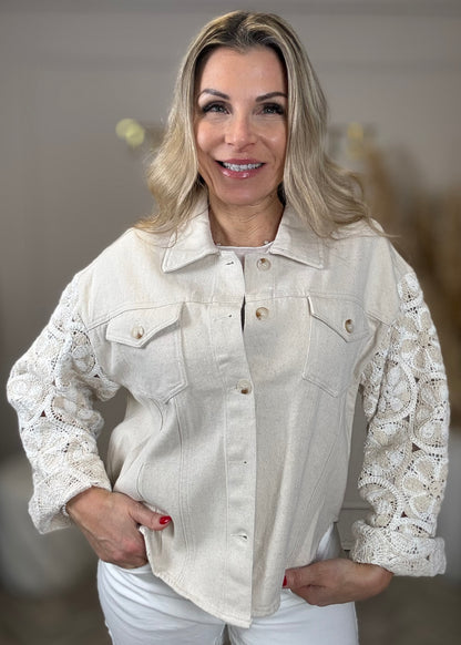 Boho Jeanshemd- Jacke 2 Farben