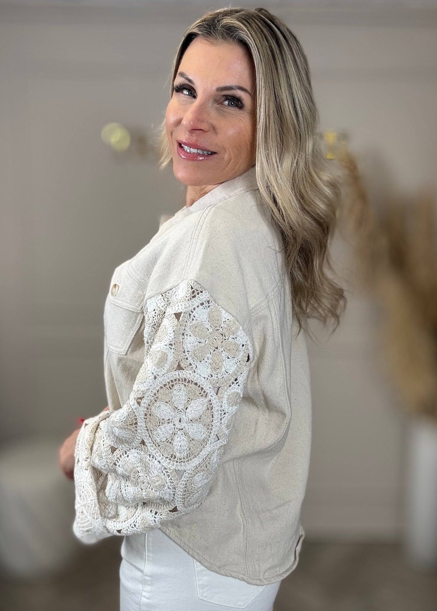 Boho Jeanshemd- Jacke 2 Farben