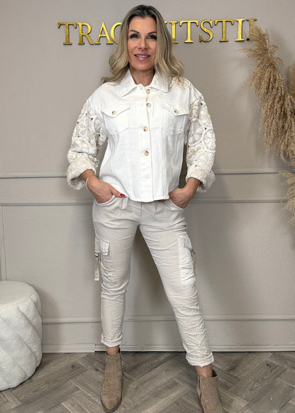 Boho Jeanshemd- Jacke 2 Farben