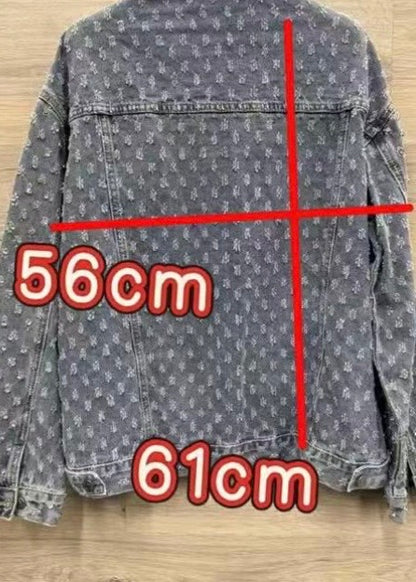 Jeansjacke mit Glitzersteinen