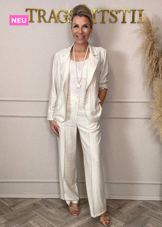 Anzug Set Cream