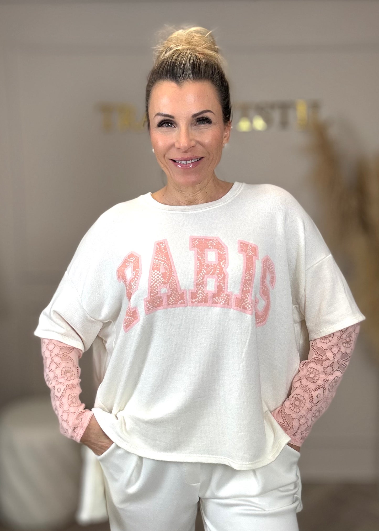 Shirt mit Spitze