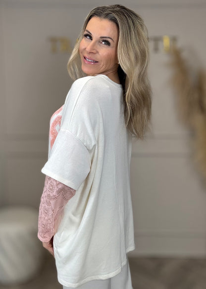 Shirt mit Spitze