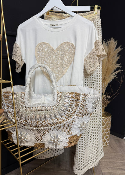 Boho Shirt mit Herz