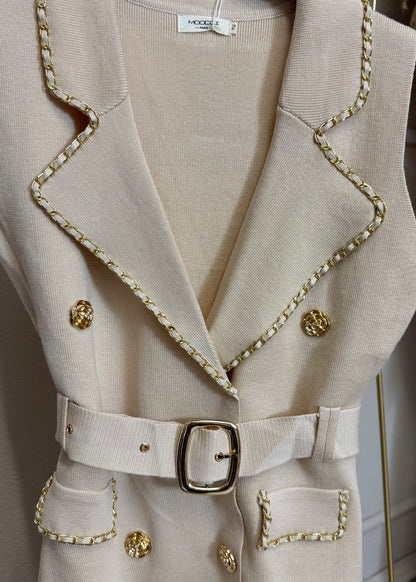 Elegantes Strickkleid in 2 Farben