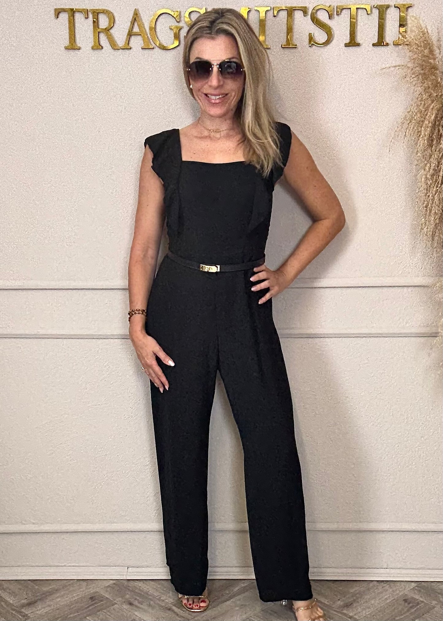 Jumpsuit  mit Volants in 2 Farben