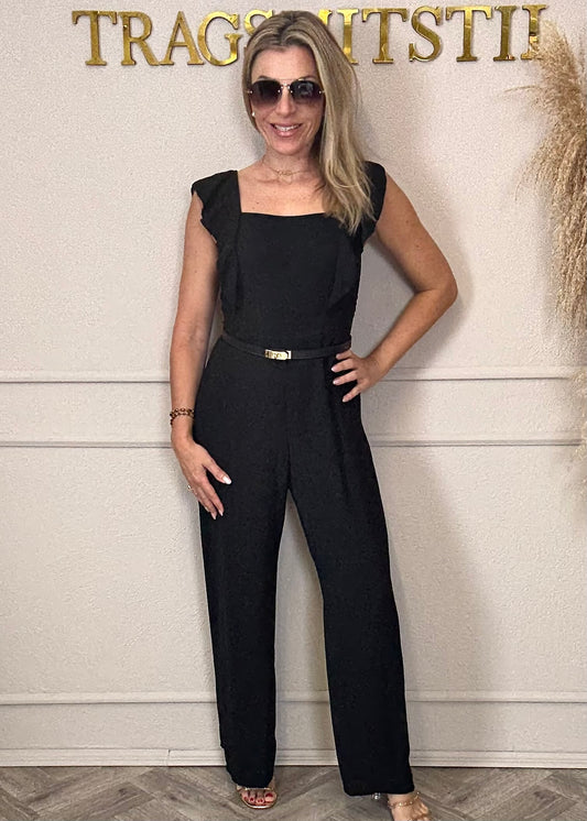 Jumpsuit  mit Volants in 2 Farben