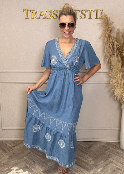 Maxikleid „denimstyle“