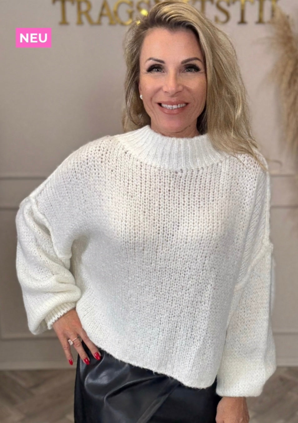 Oversize Pullover in 2 Farben