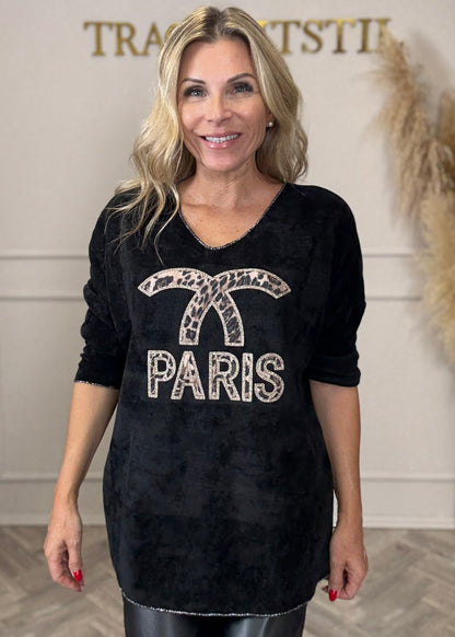 Shirt Langarm „Paris“ in 2 Farben erhältlich