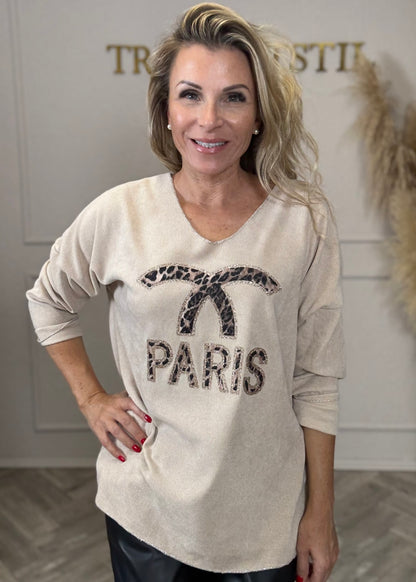 Shirt Langarm „Paris“ in 2 Farben erhältlich