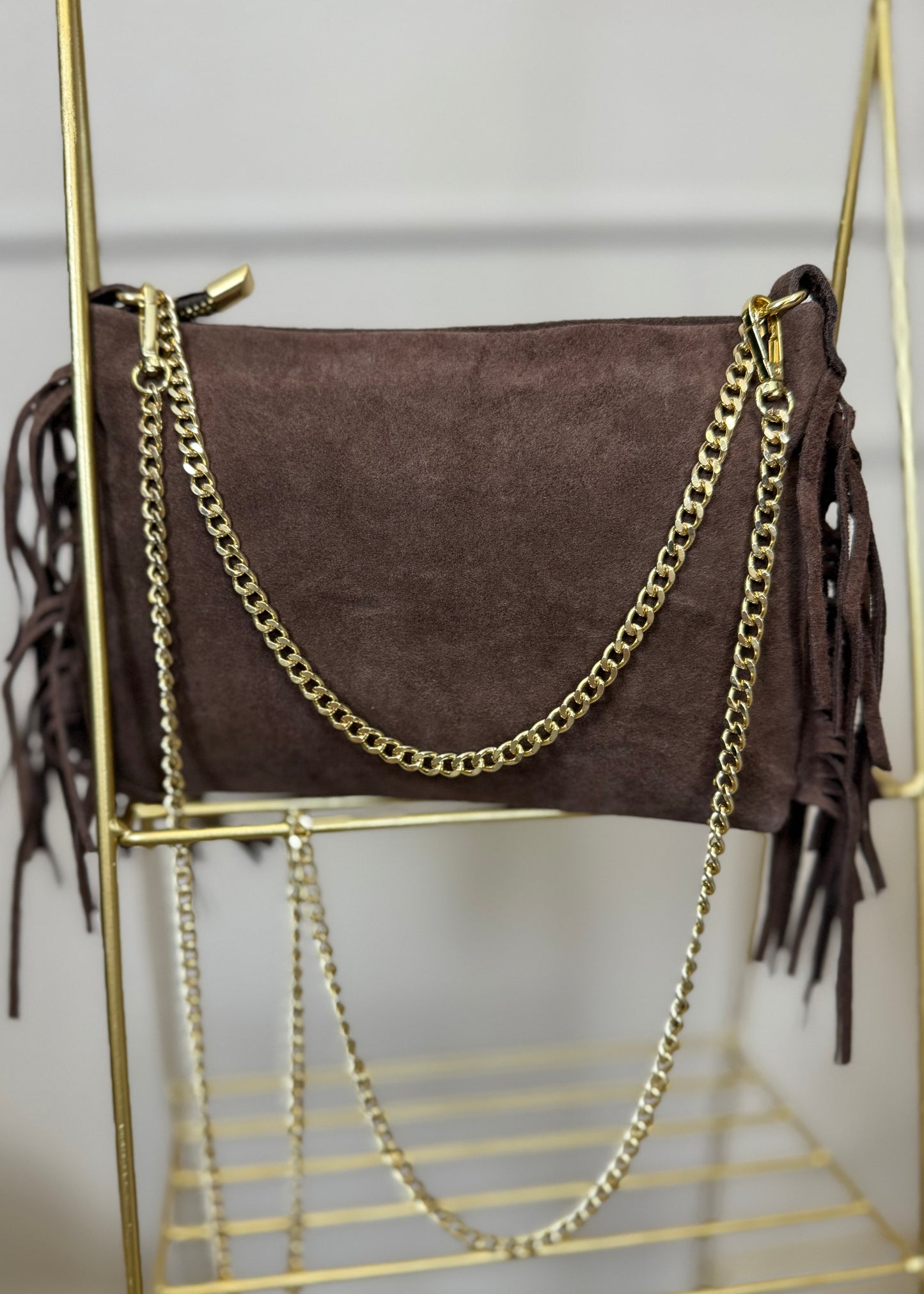 Tasche aus Wildleder