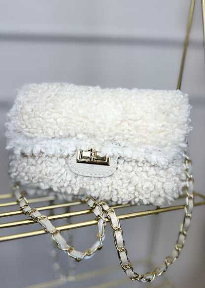 Tasche mit Teddyfell