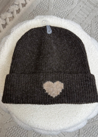 Wollmütze Herz