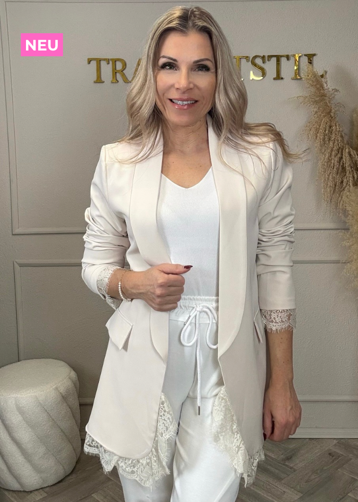 Blazer mit Spitze