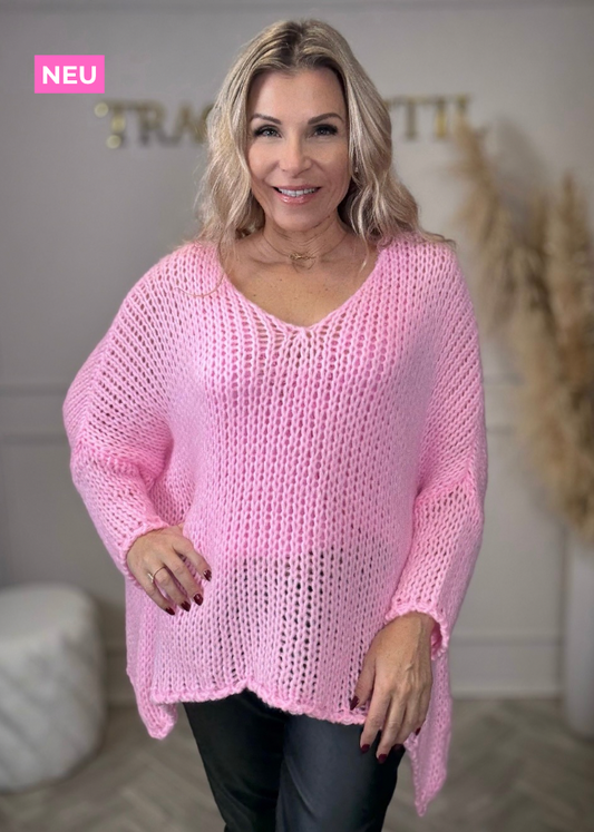 Oversize Grobstrick Pulli