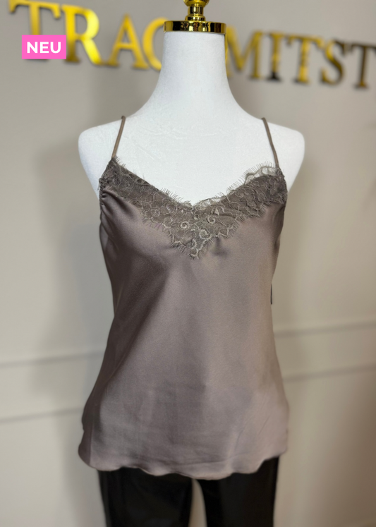 Top mit Spitze in 3 Farben