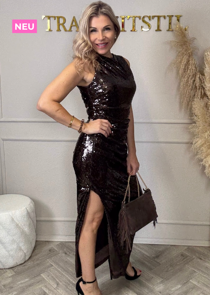 Pailletten Partykleid