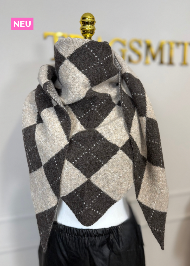 Dreiecks Schal Karo