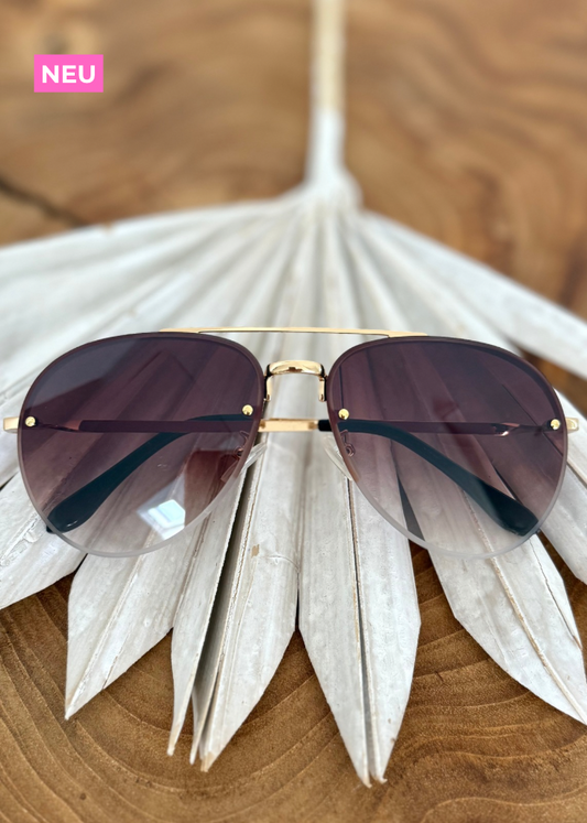 Piloten Sonnenbrille braun gold
