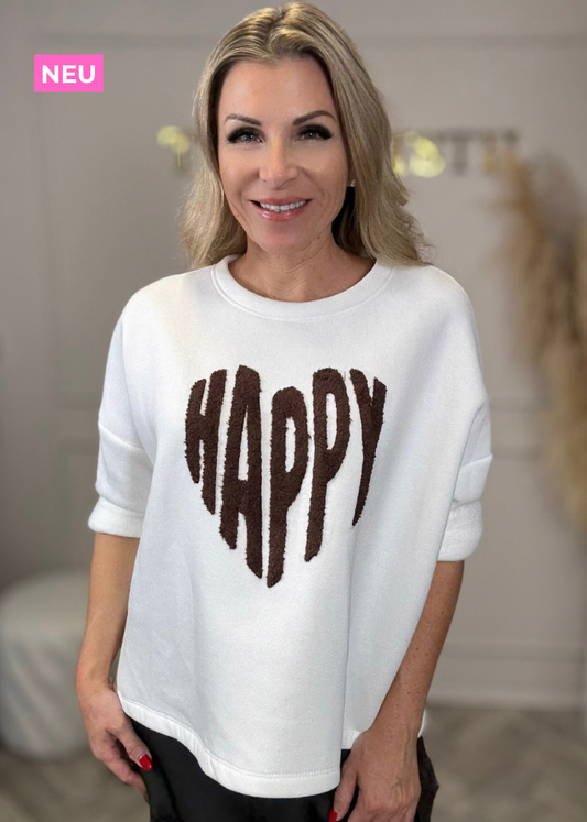 Sweater „HAPPY“ in 2 Farben